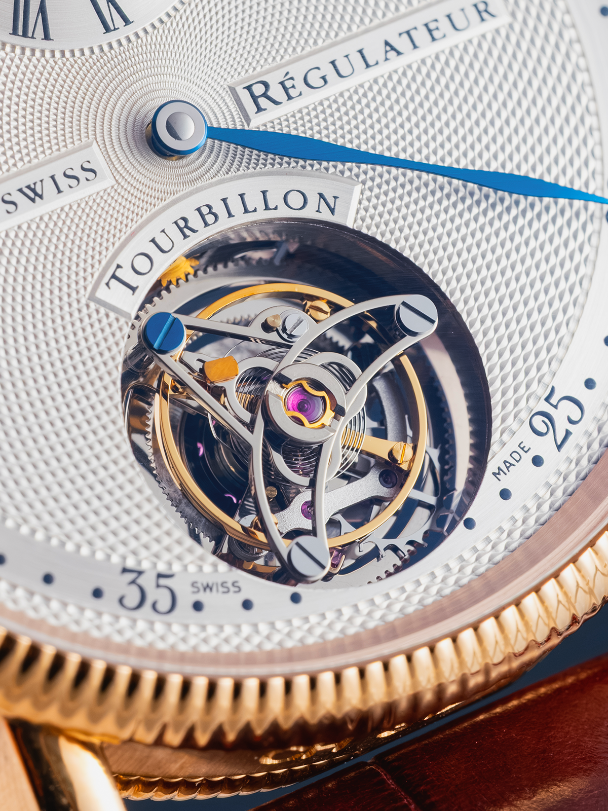 Chronoswiss Régulateur Tourbillon Rose Gold 38mm ref. CH 3121 R de 2002