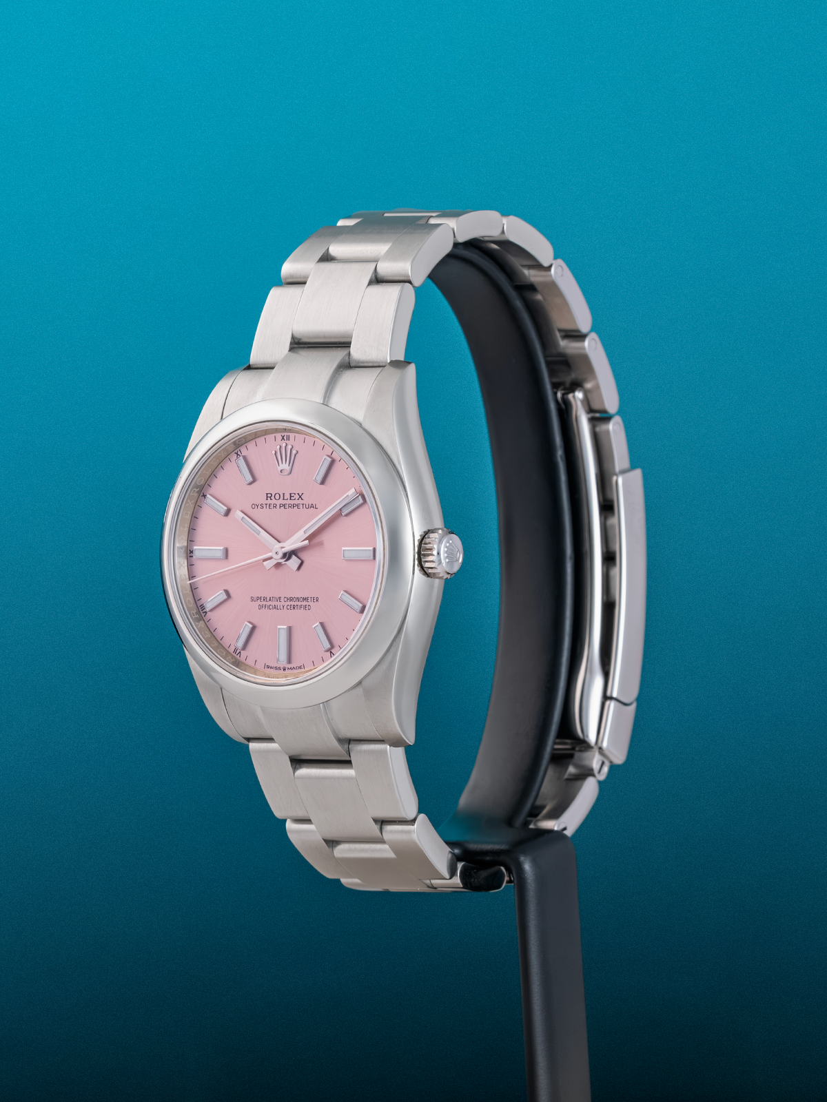 Rolex Oyster Perpetual Pink 34 mm 124200 Full-Set de 2020