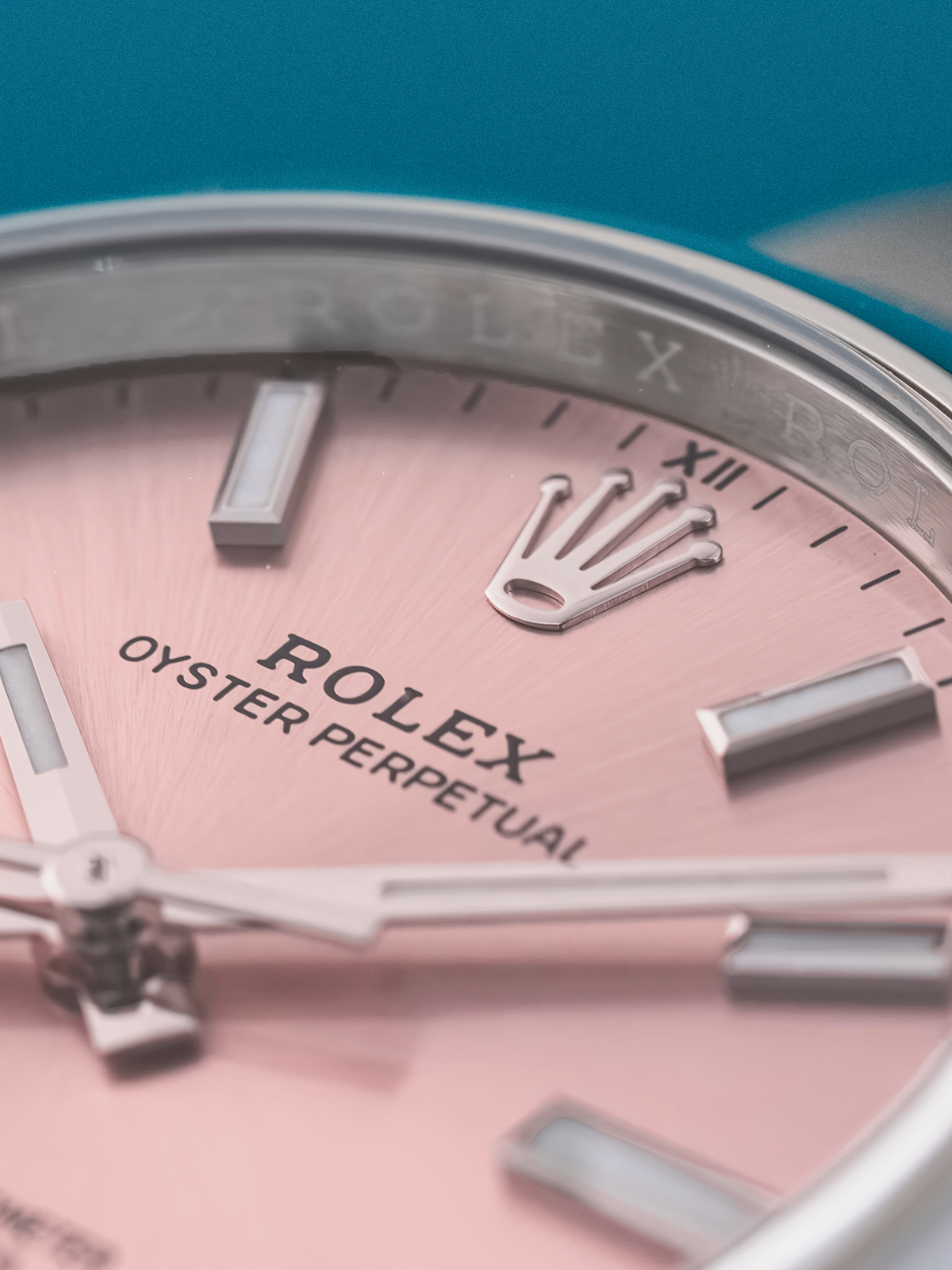 Rolex Oyster Perpetual Pink 34 mm 124200 Full-Set de 2020