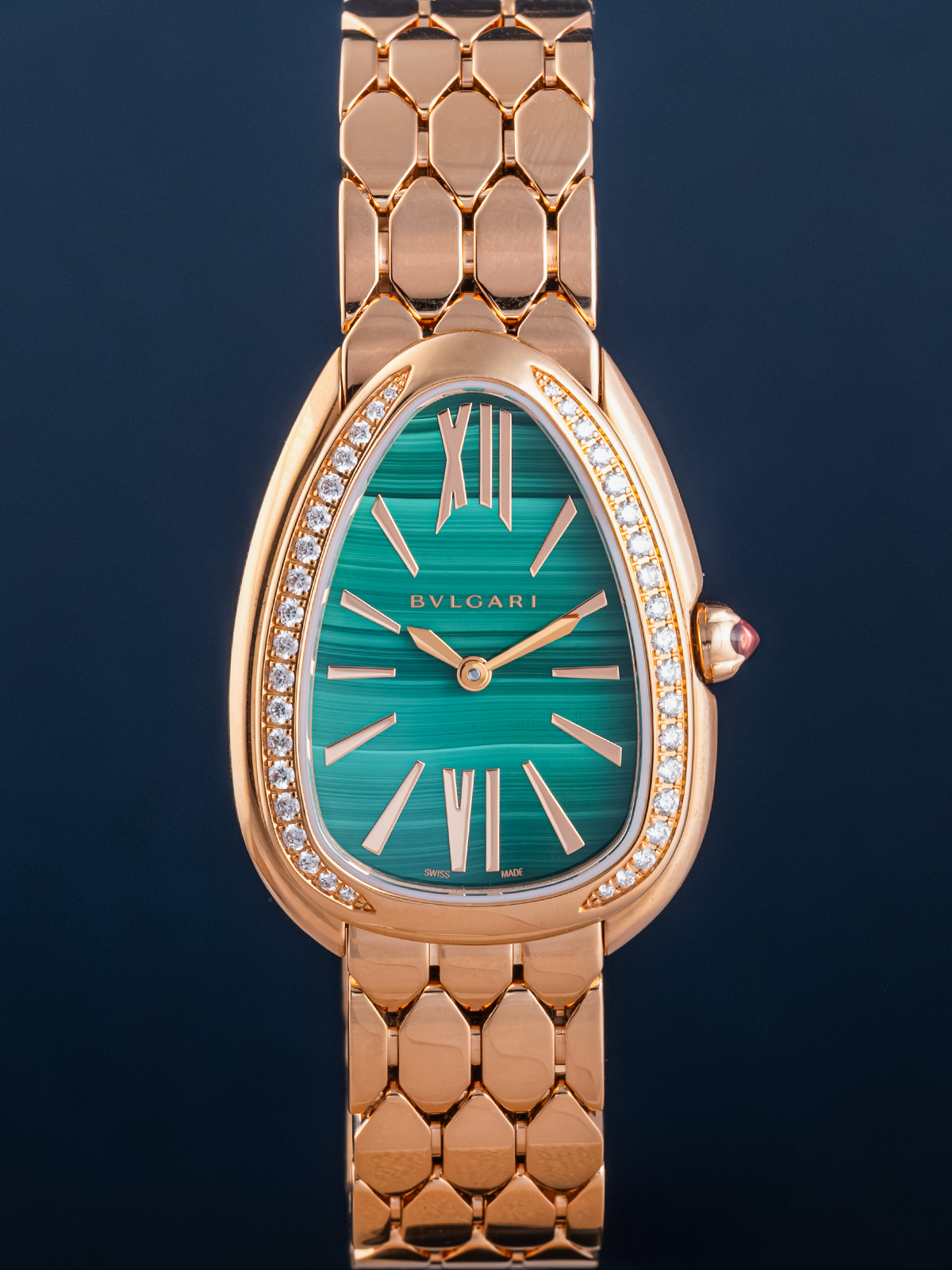 Bvlgari Serpenti Seduttori Malachite 33mm 103944 Full-Set de 2023
