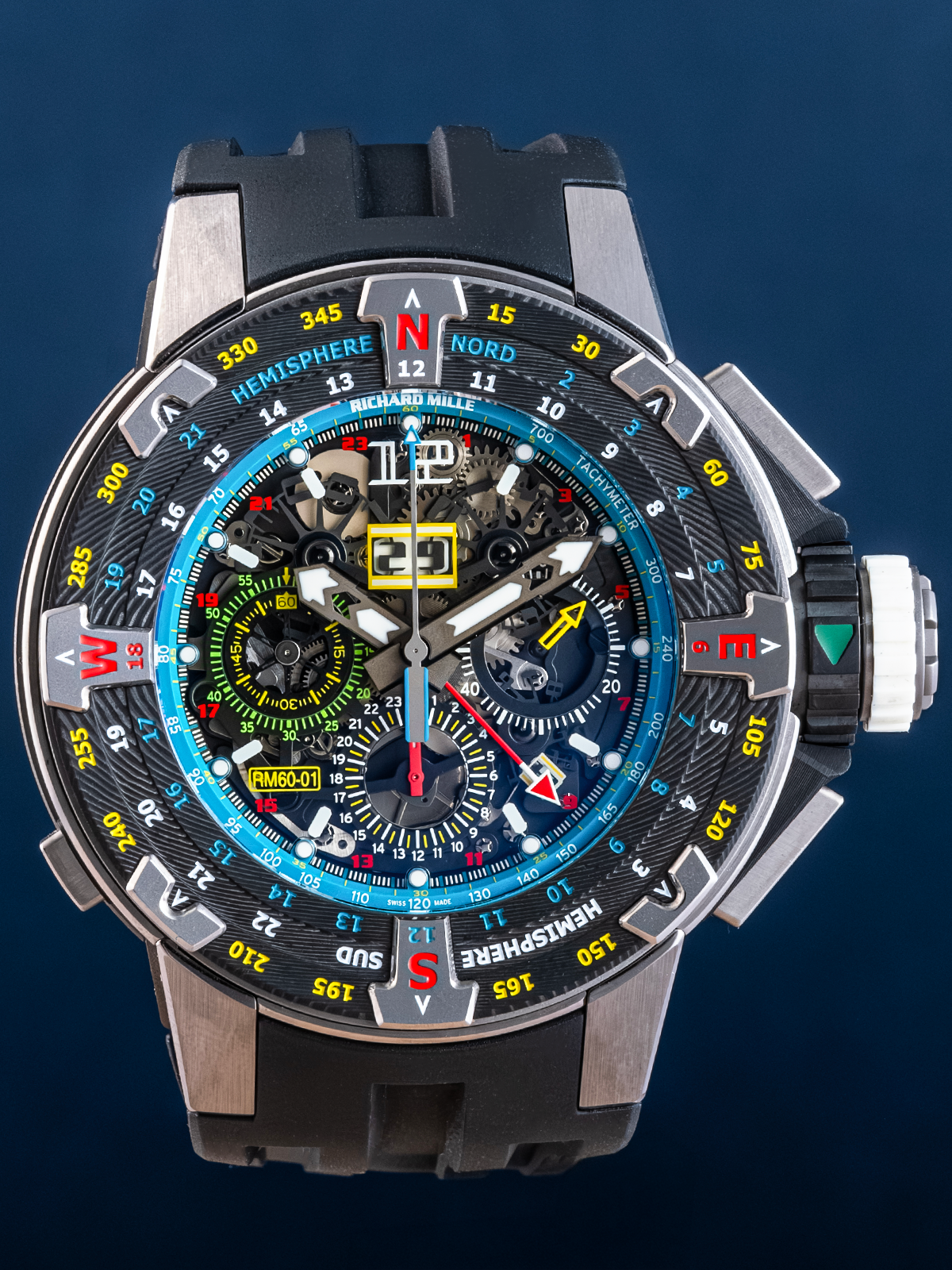 Richard Mille Flyback Chronograph Les Voiles de St Barth Ref. RM60-01 TI CA de 2015