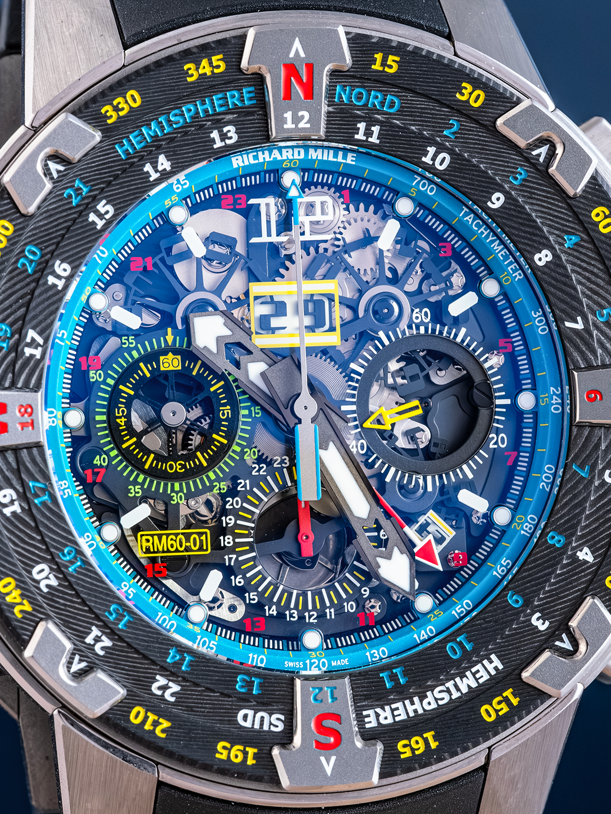 Richard Mille Flyback Chronograph Les Voiles de St Barth Ref. RM60-01 TI CA de 2015
