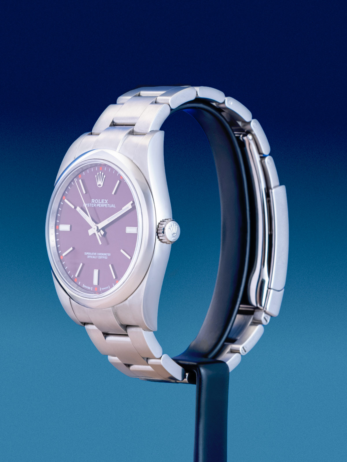 Rolex Oyster Perpetual Red Grape 39mm Ref. 114300 Full set de 2020