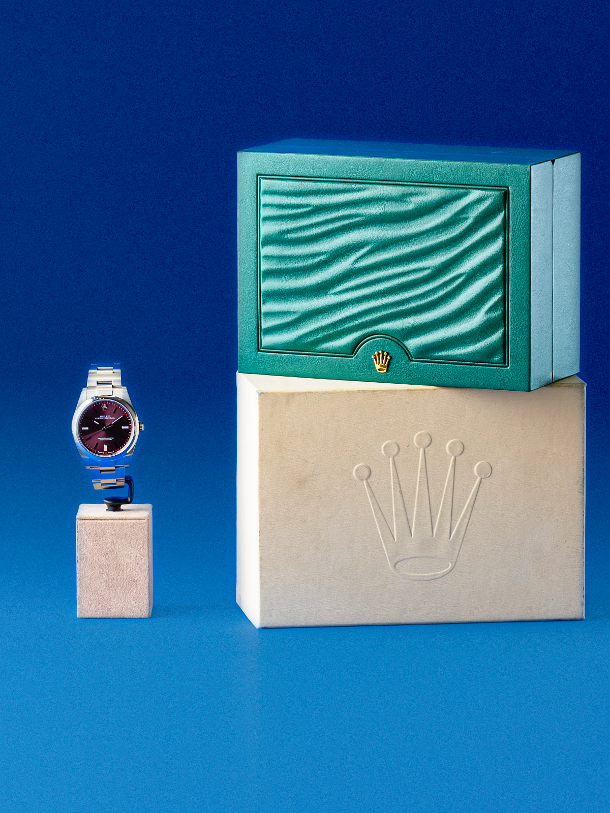 Rolex Oyster Perpetual Red Grape 39mm Ref. 114300 Full set de 2020