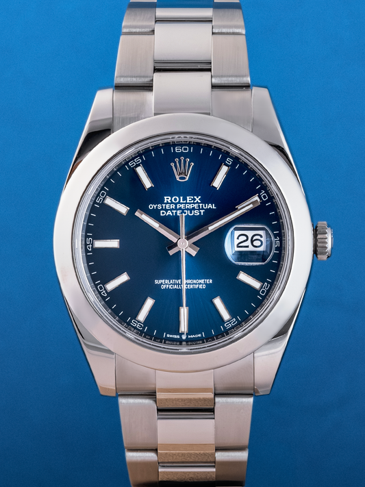 Rolex Datejust, 41mm, Blue Index Dial,  ref. 126300 de 2020