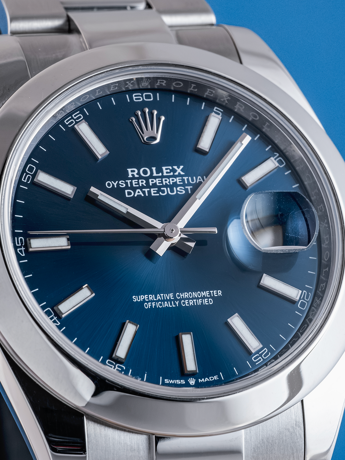 Rolex Datejust, 41mm, Blue Index Dial,  ref. 126300 de 2020