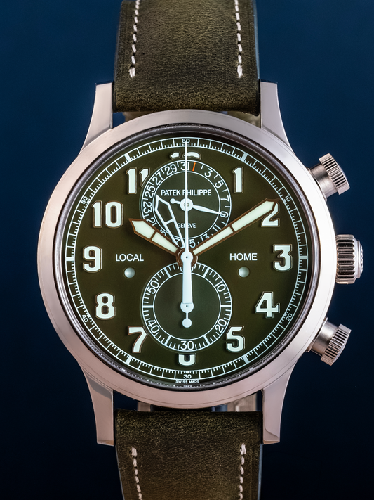 Patek Philippe Travel Time Chronograph 5924G-010 "Olive" NUEVO Full Set de 2025