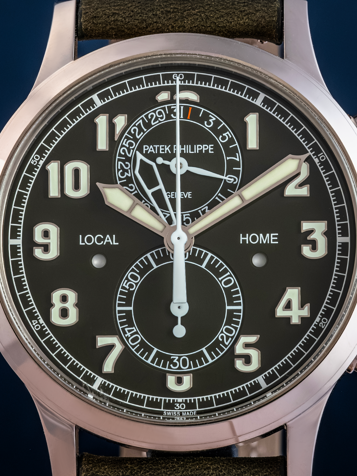 Patek Philippe Travel Time Chronograph 5924G-010 "Olive" NUEVO Full Set de 2025