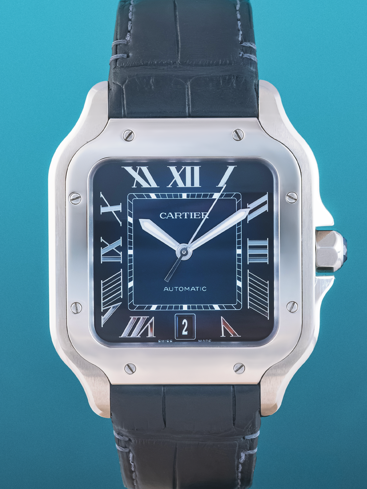 Cartier Santos XL Blue ref. WSSA0071 del 2025 Full-Set