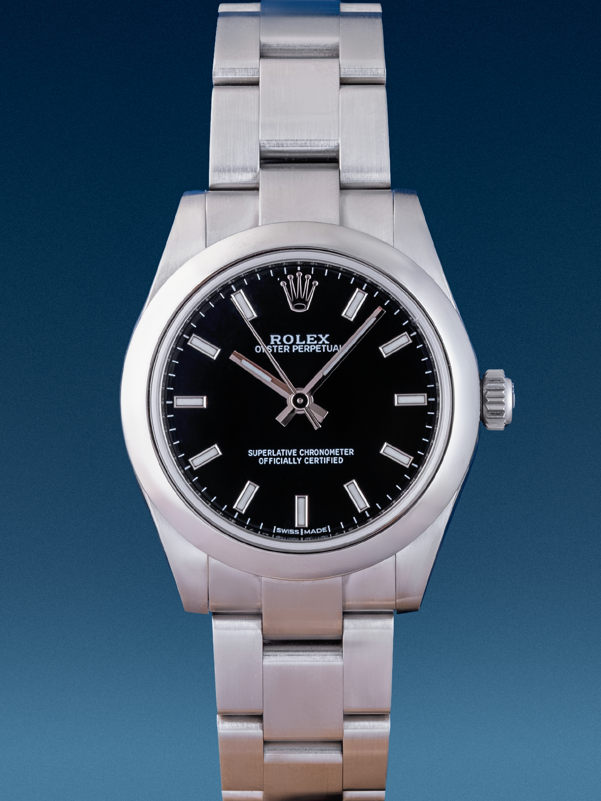 Rolex Oyster Perpetual Black Dial, 31mm, ref. 177200 Full Set de 2019