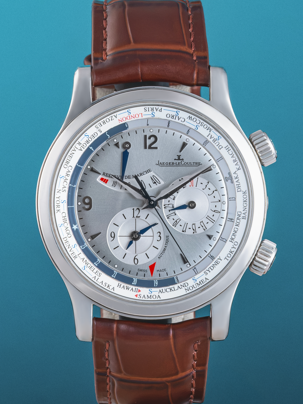 Jagger Le Coultre Master Geographique 41mm ref. 146.8.32.5 del 2010