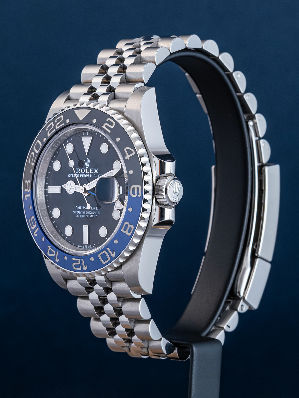 Rolex GMT Master II, "Batgirl" Jubilee, 40mm, Ref. 126710BLNR DE 2024 Fullset