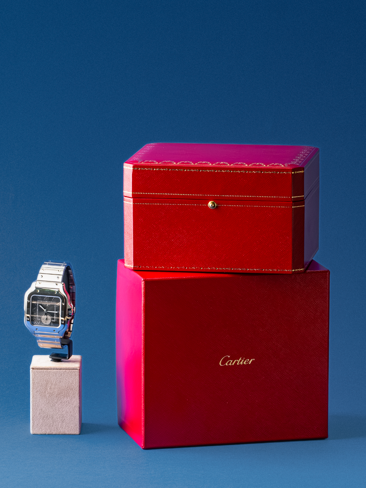 Cartier, Santos Dual Time, 40mm, ref. WSSA0076 Full Set de 2024