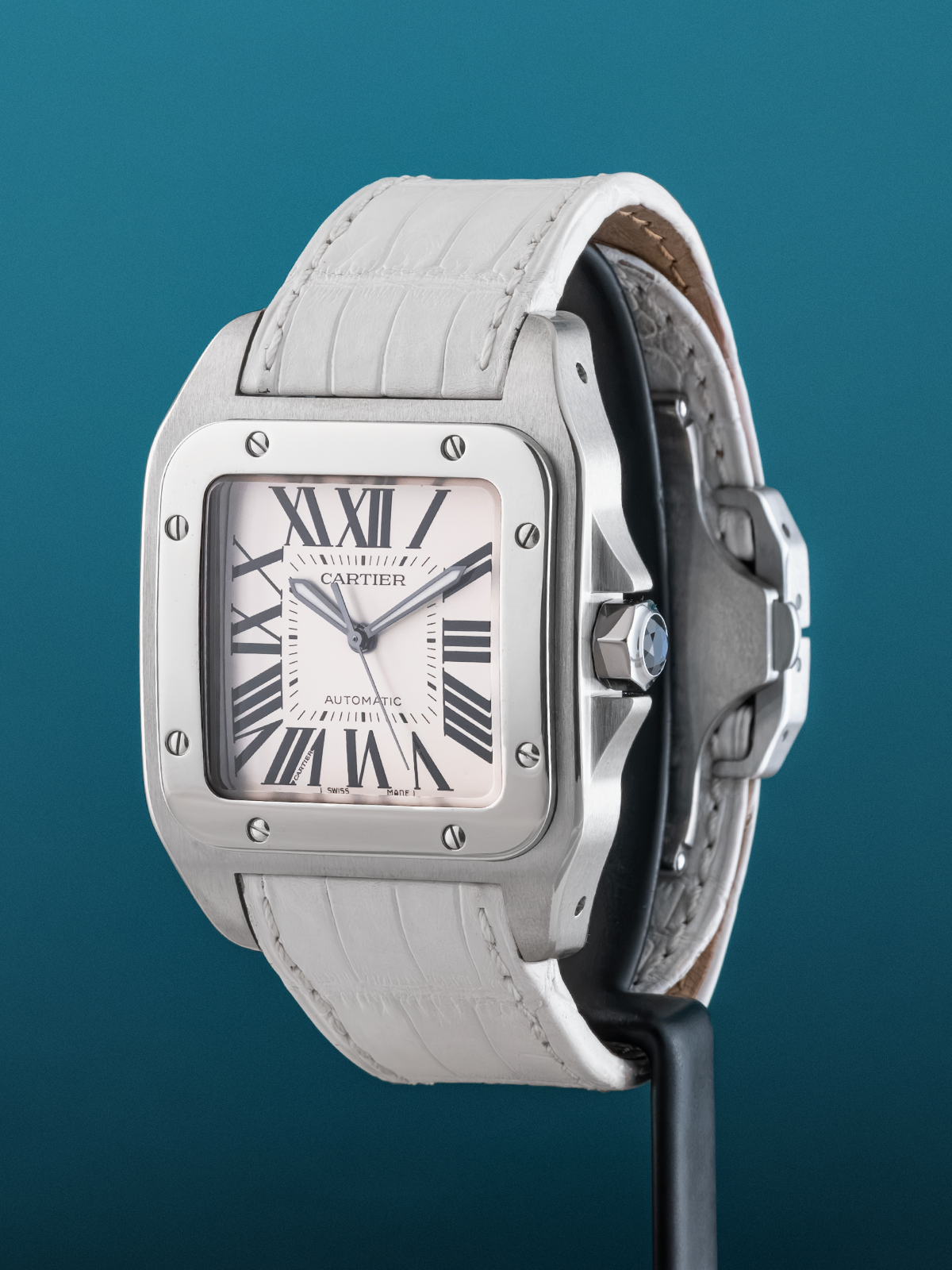 Cartier Santos 100 XL blanco 38 x 51 mm ref. 2656 del 2003