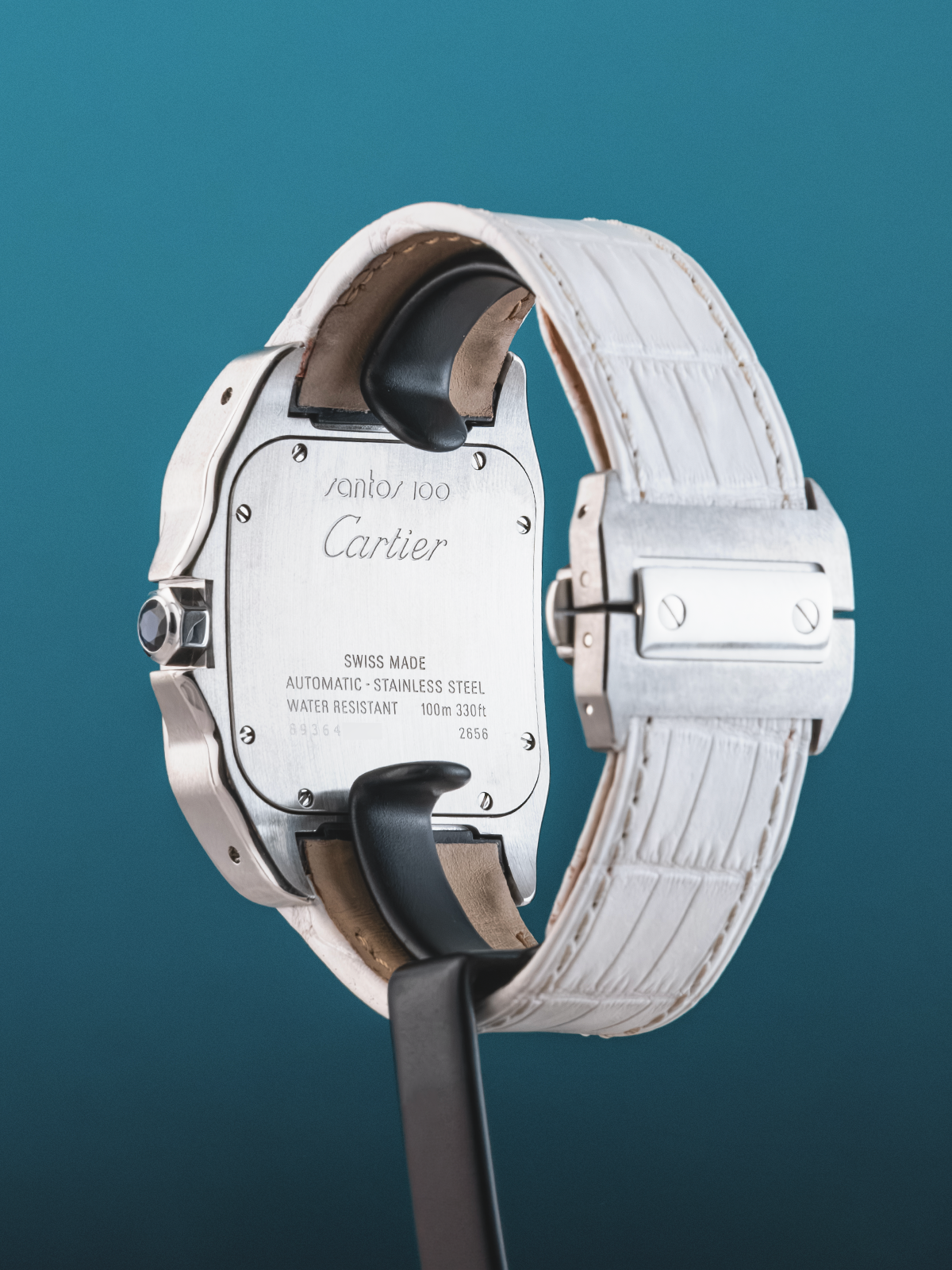 Cartier Santos 100 XL blanco 38 x 51 mm ref. 2656 del 2003