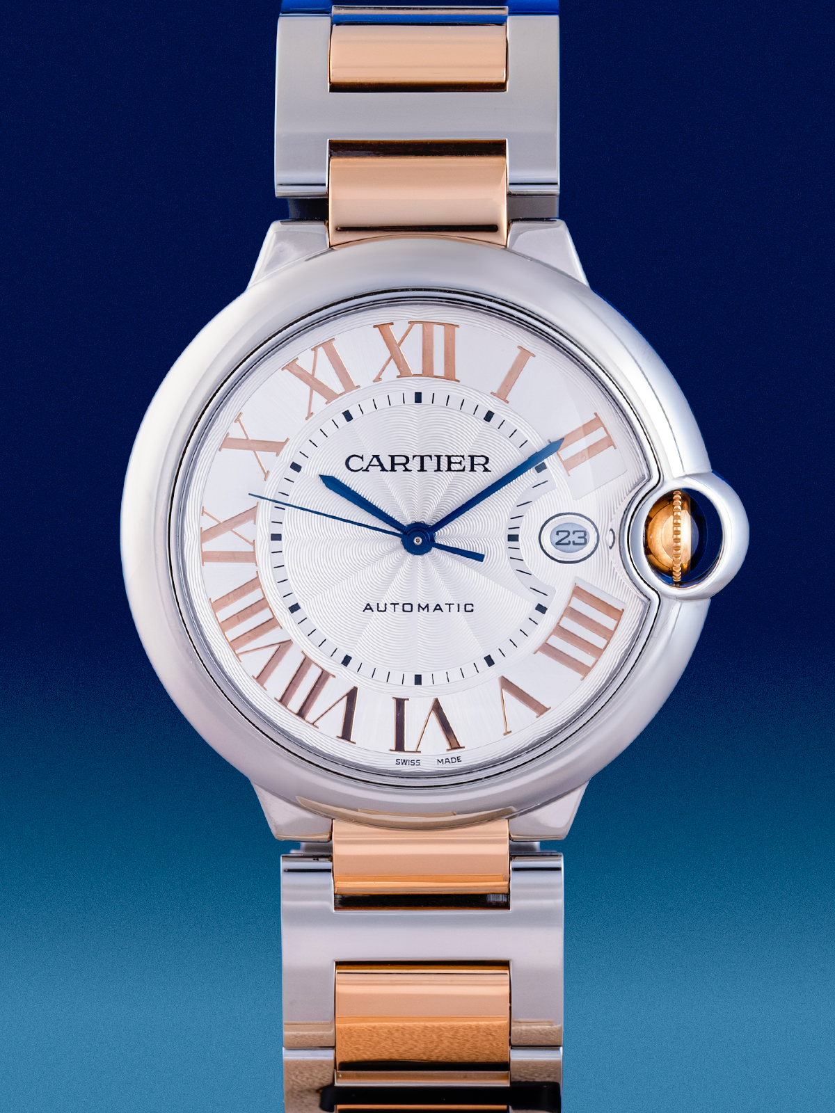 Cartier Ballon Bleu Rose Gold/Steel 42mm Ref. 3765 Fullset de 2017