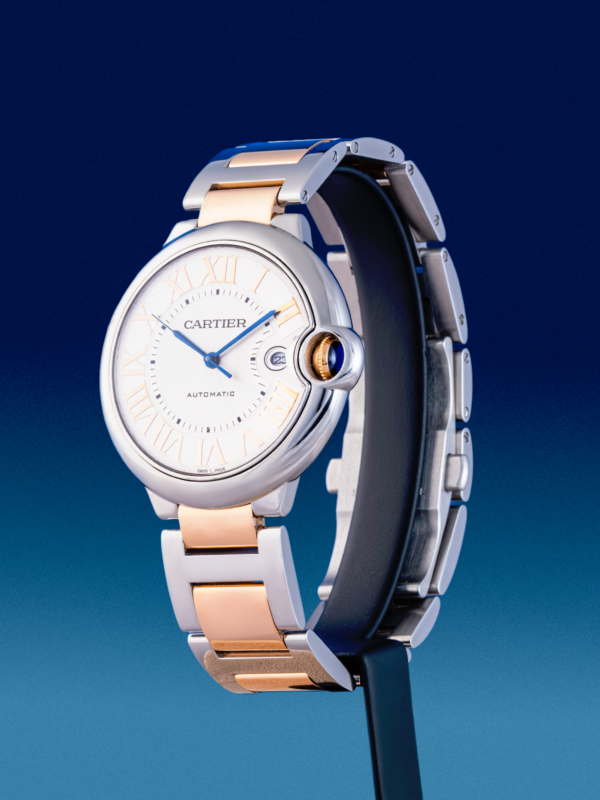 Cartier Ballon Bleu Rose Gold/Steel 42mm Ref. 3765 Fullset de 2017