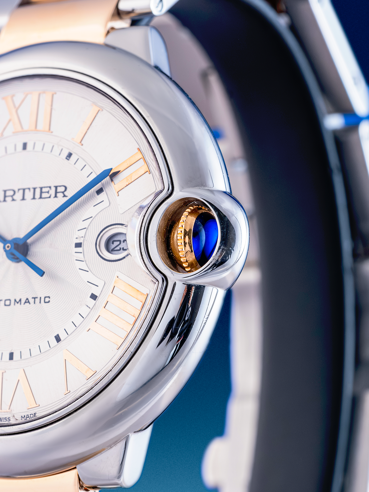 Cartier Ballon Bleu Rose Gold/Steel 42mm Ref. 3765 Fullset de 2017