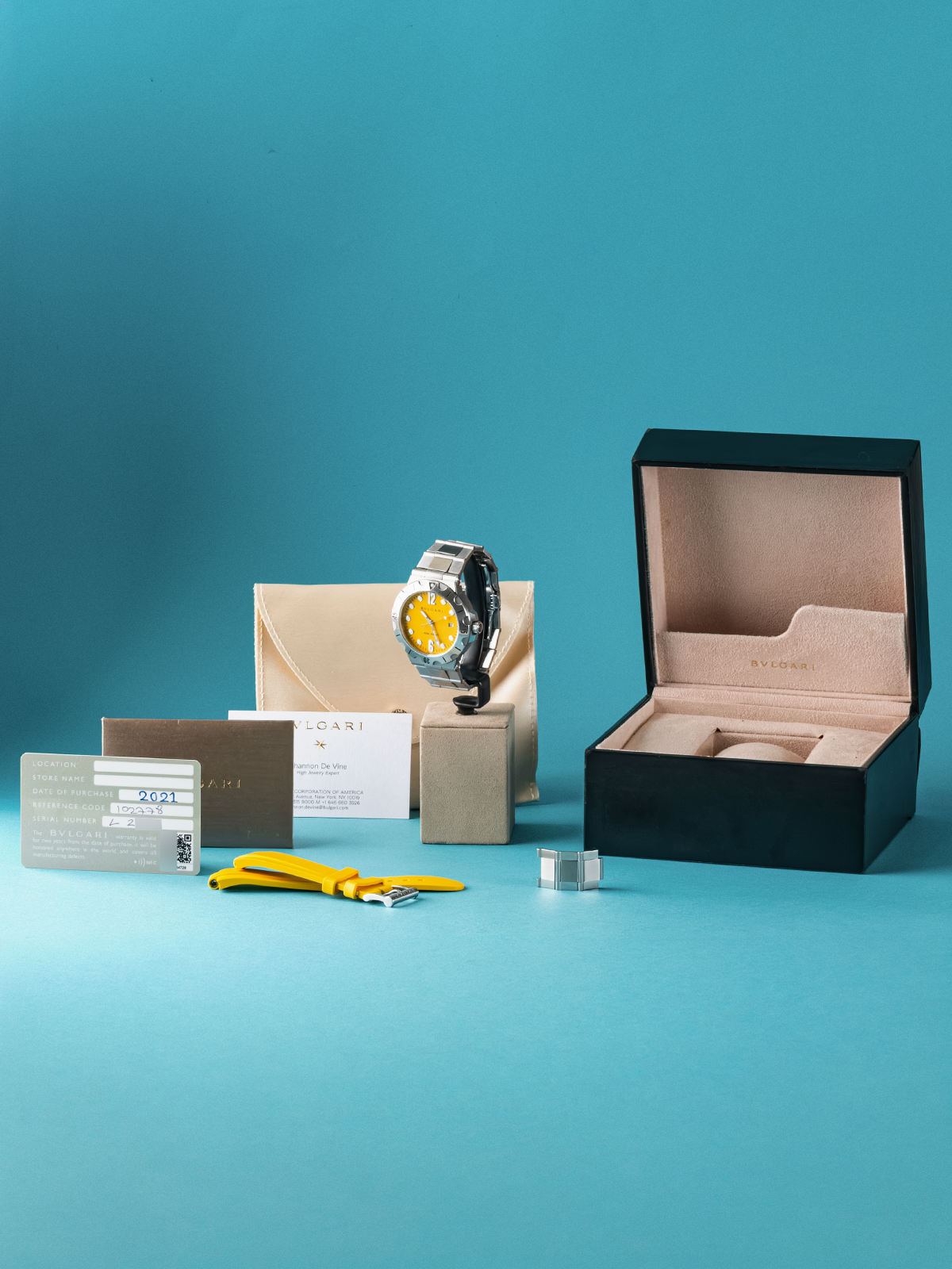 Bvlgari Diagono Scuba Amarillo ref. 102778 del 2021