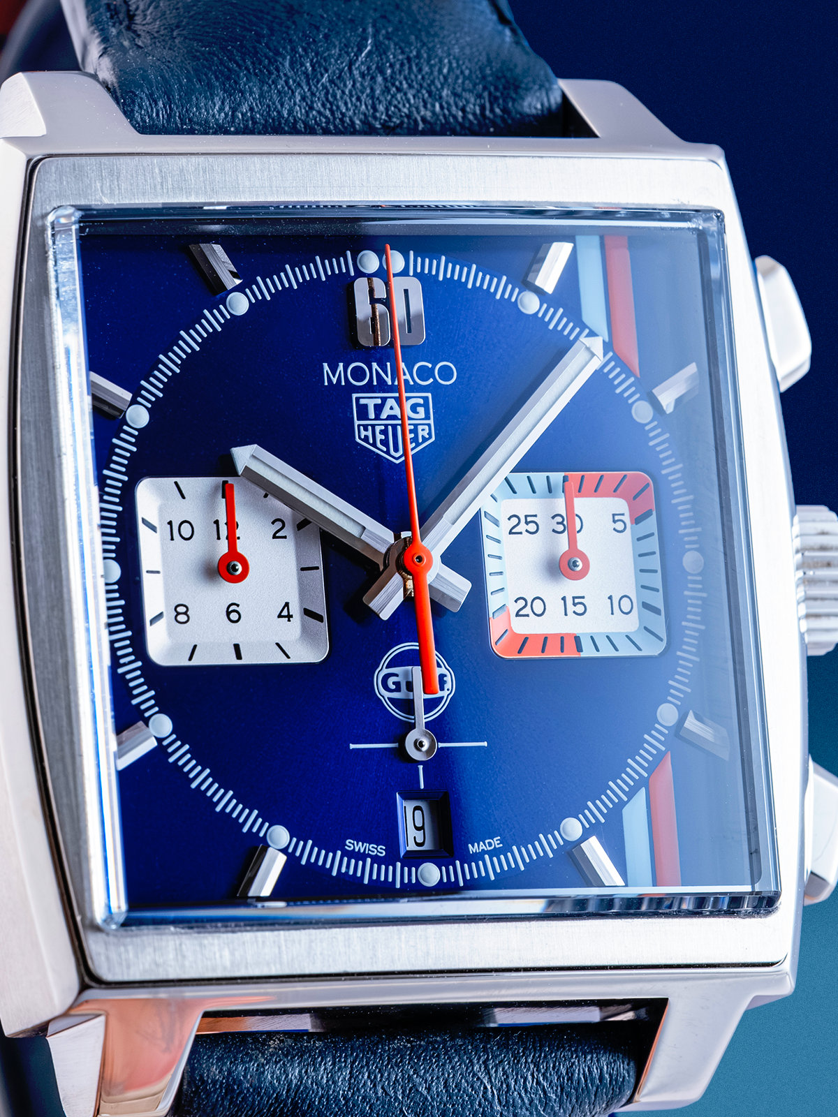 Tag Heuer Monaco 02 Edition Gulf Azul 39mm Ref. CBL2115.FC6494 Full Set de 2024