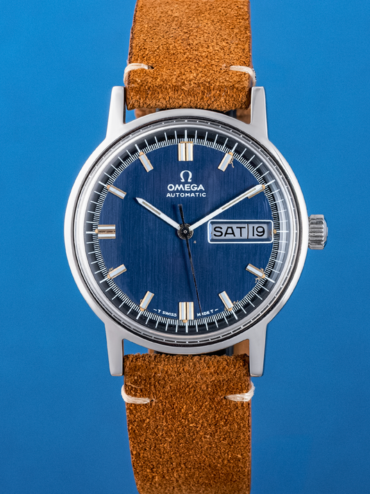 Omega DeVille Exotic Racing Blue Dial ref. 166.0140 de 1970