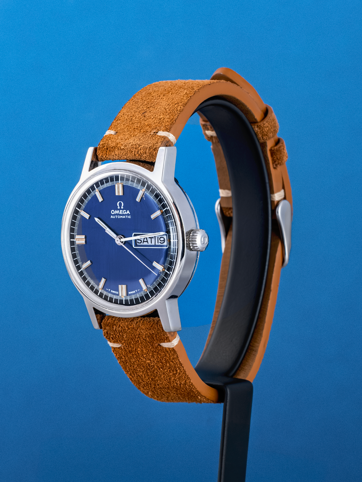 Omega DeVille Exotic Racing Blue Dial ref. 166.0140 de 1970