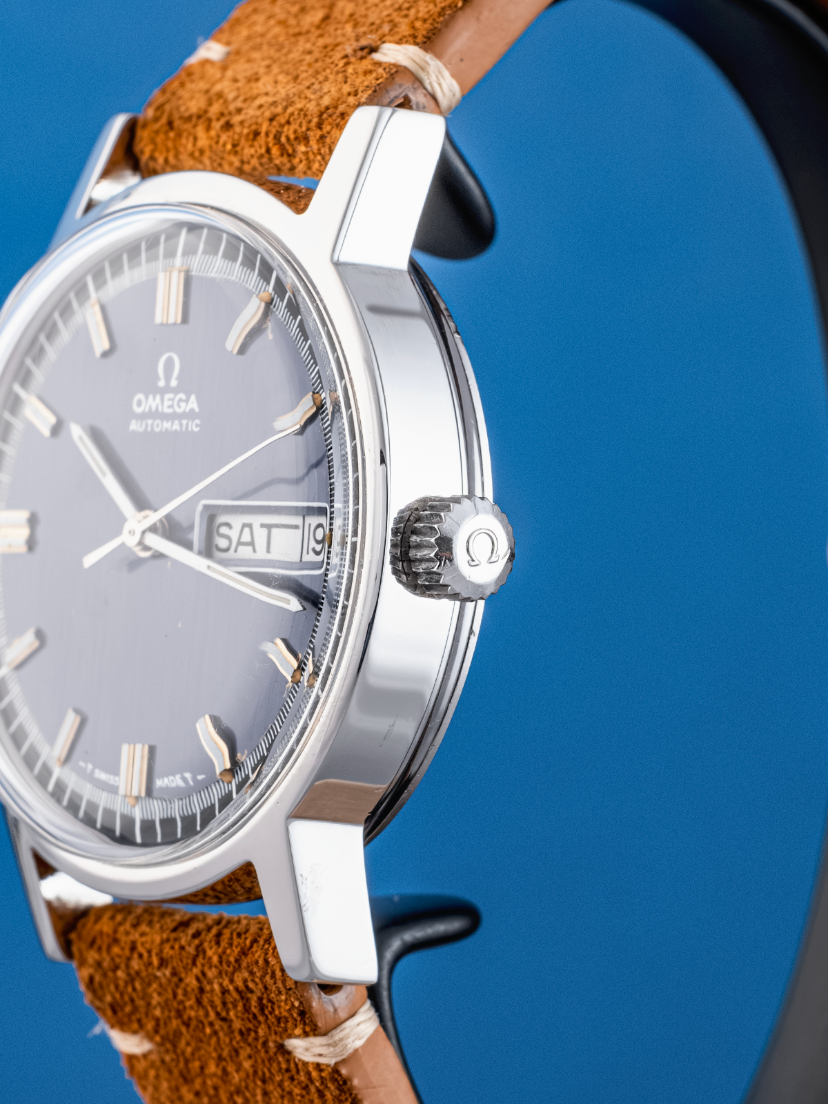 Omega DeVille Exotic Racing Blue Dial ref. 166.0140 de 1970