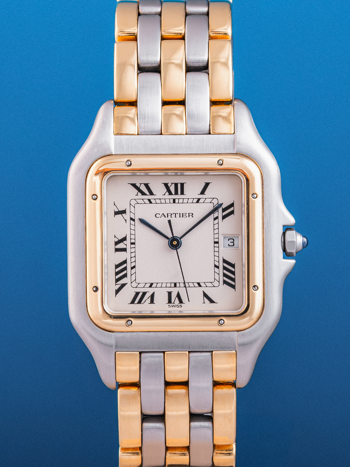 Cartier Panthere Jumbo Oro Acero 27mm  Ref. 187949 de 1989