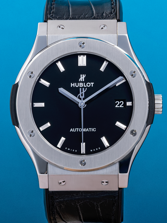 Hublot, Classic Fussion Titanium, 45mm ref. 511.NX.1171.LK, Full Set de 2014