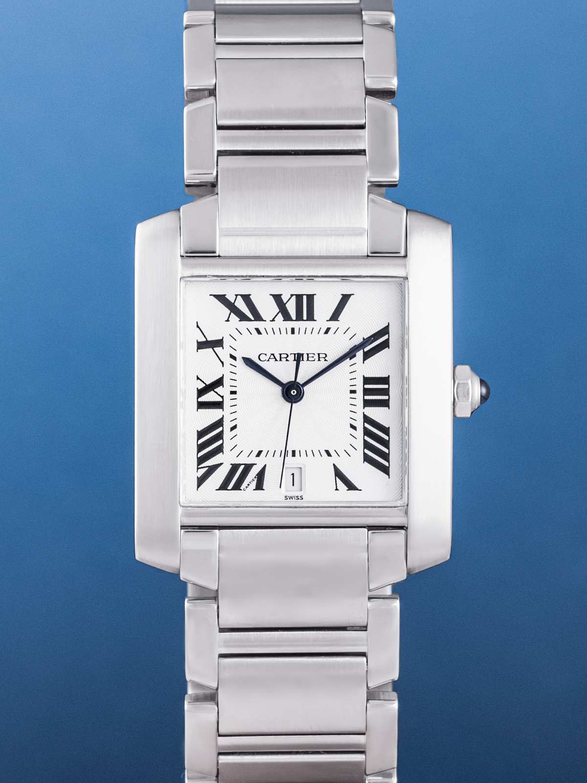Cartier Tank Française L acero, 28x32mm ref. 2302 del 2003