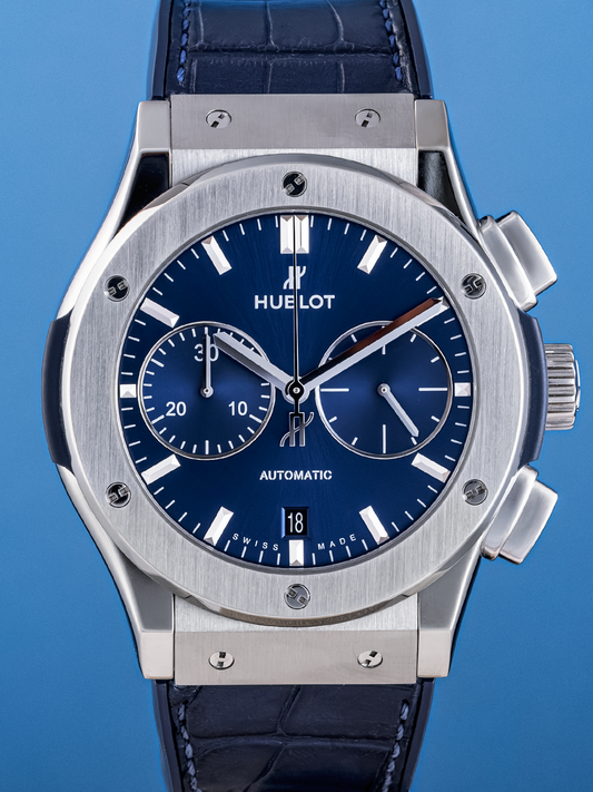 Hublot Classic Fusion Chronograph blue 42mm ref. 541.NX.7170.LR