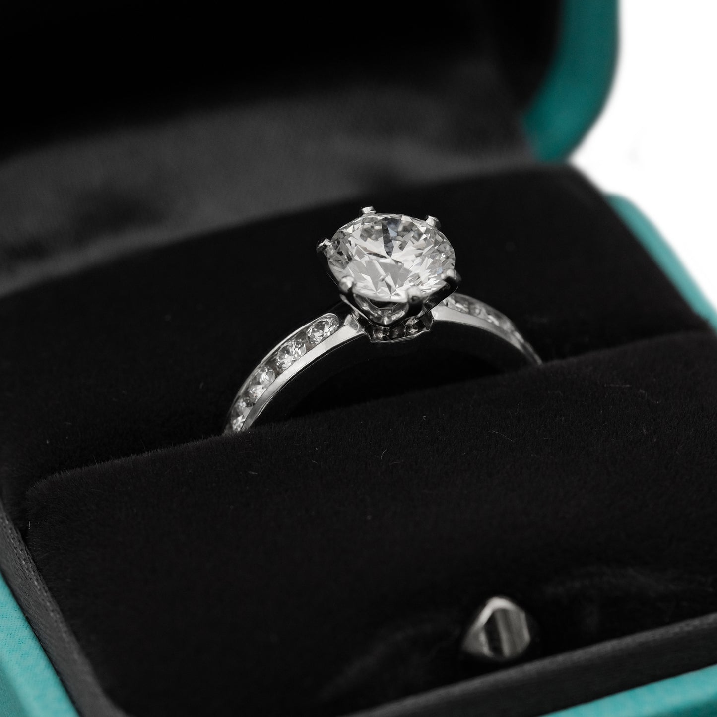 Anillo Tiffany&Co 1.29ct VS1 Diamante Natural en Platino