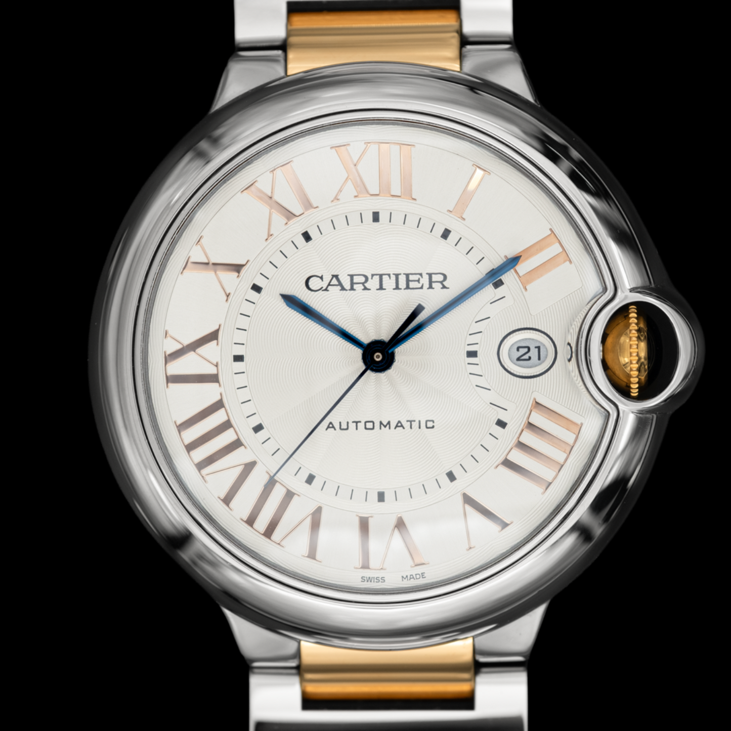 Cartier Ballon Bleu Rose Gold/Steel 42mm Ref. 3765 Fullset de 2017