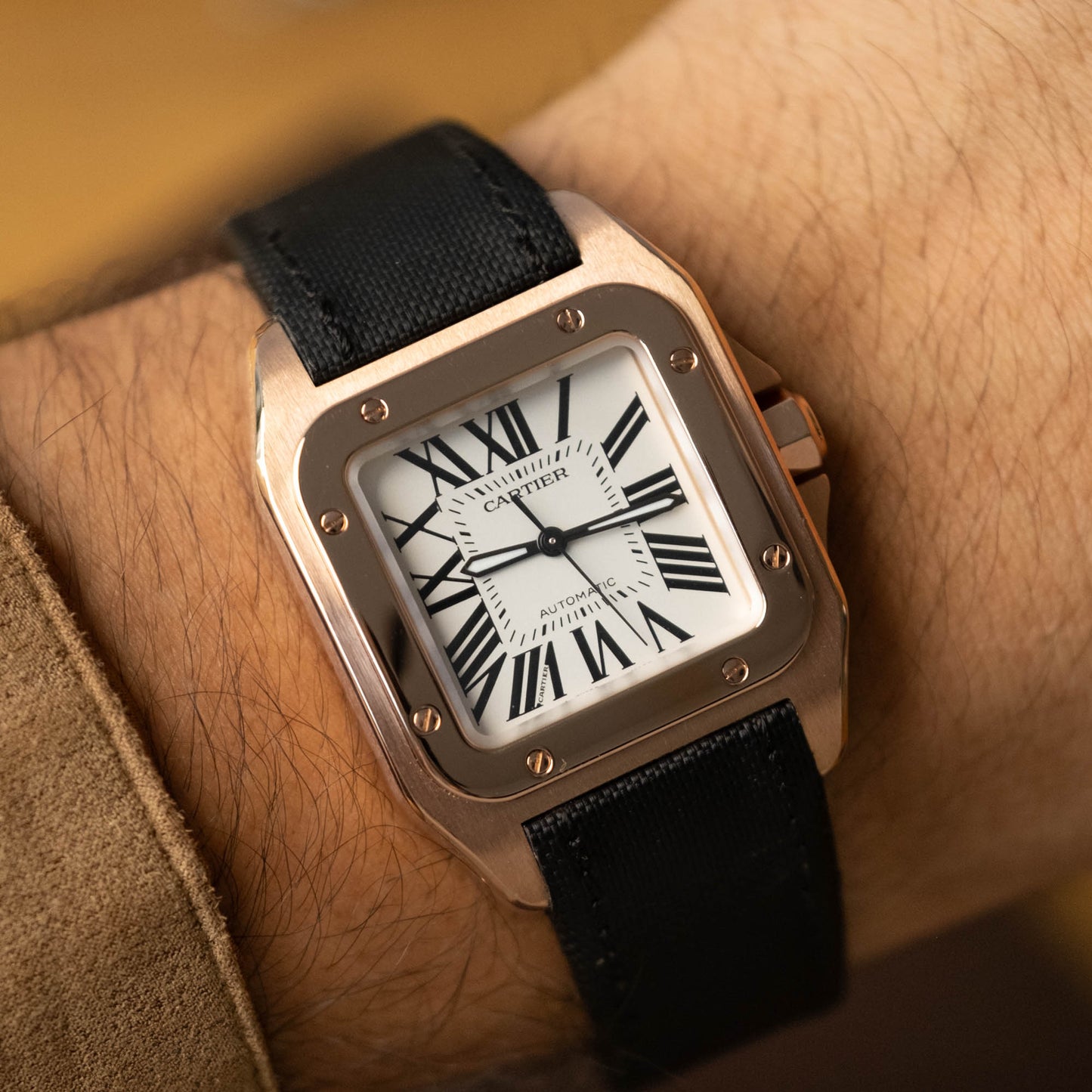 Cartier Santos 100 Rose Gold ref.2879 de 2010
