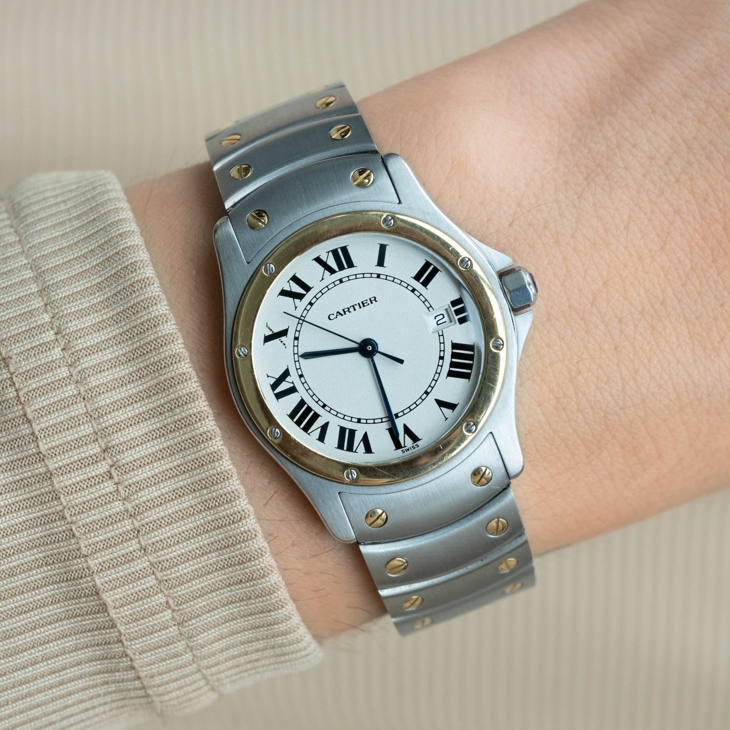 Cartier santos ronde ref.1551 de 1997