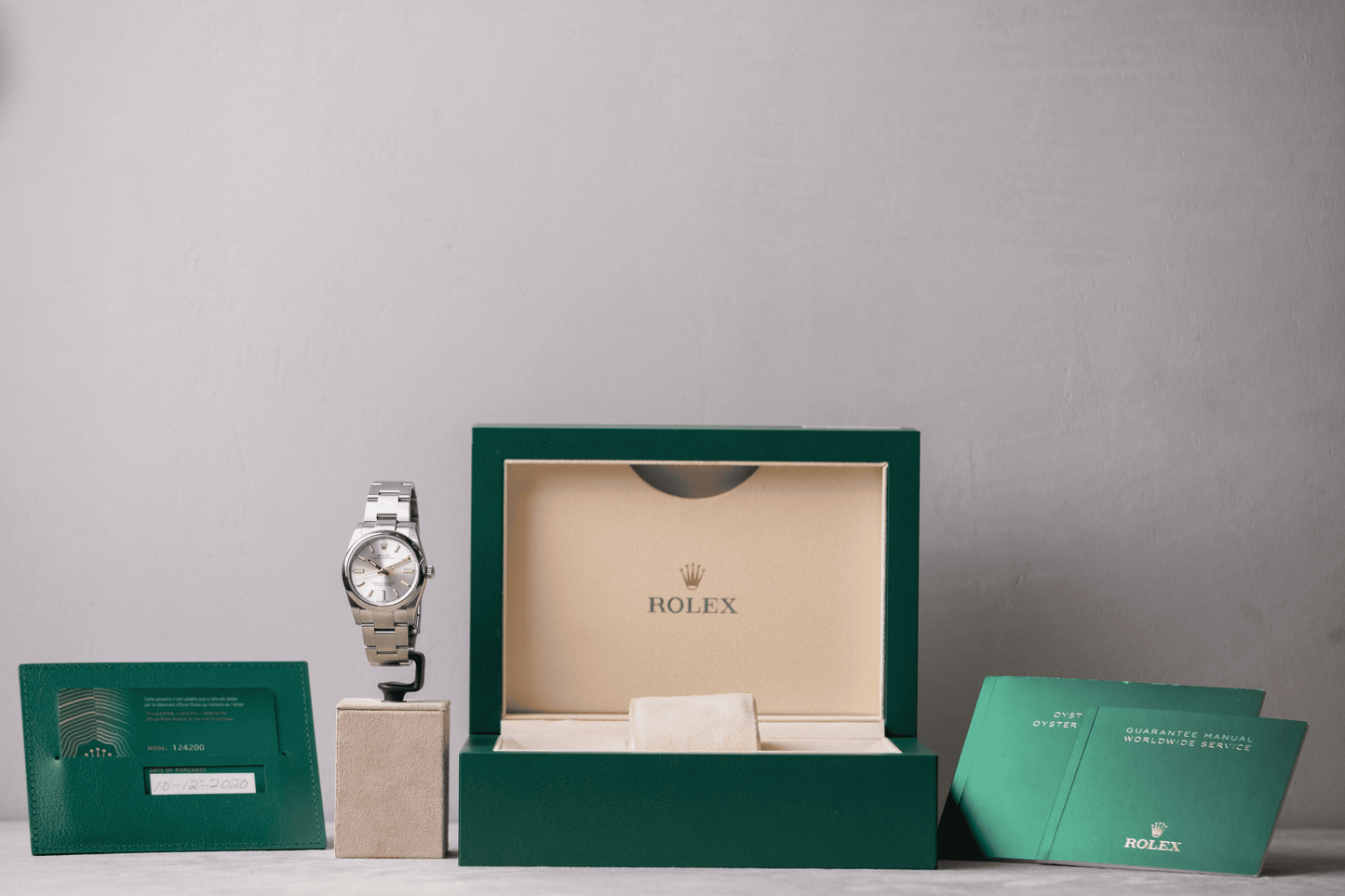 Rolex Oyster Perpetual 124200 34mm Full-Set del 2020