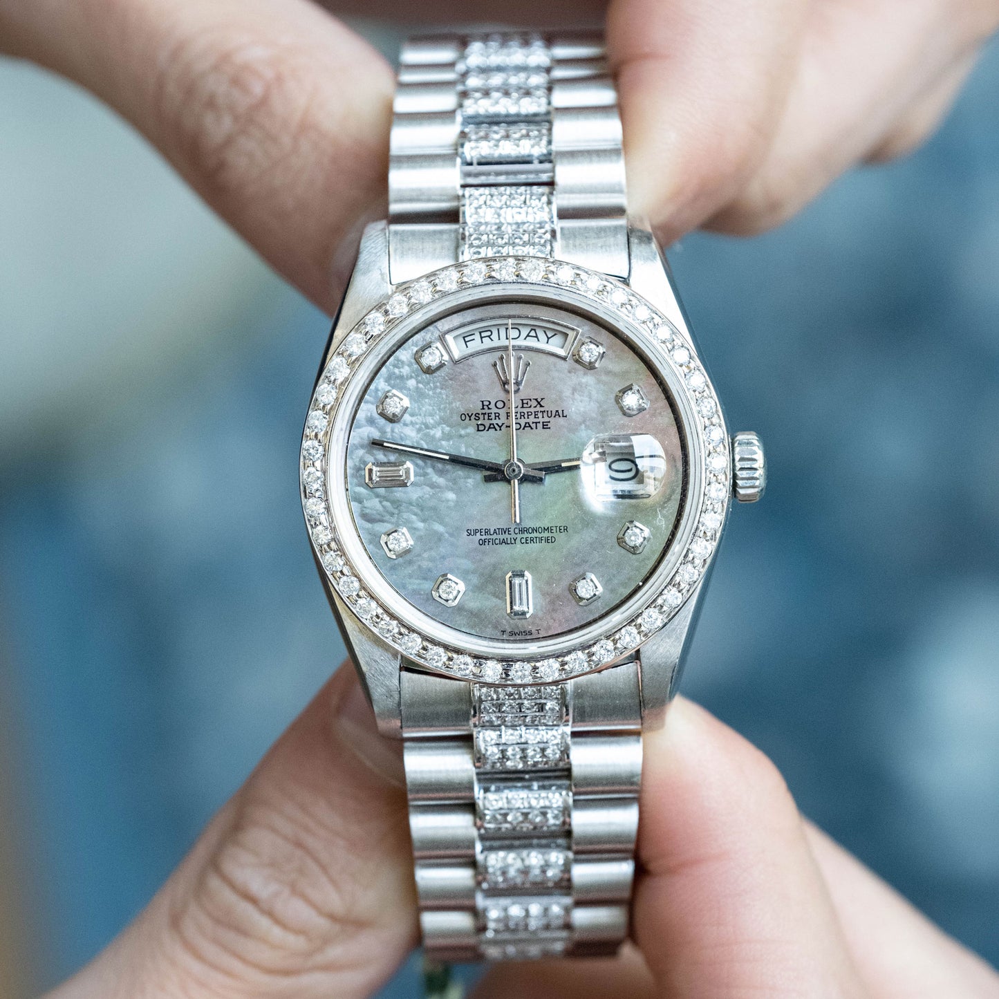 Rolex "Day-Date" ref.18039 "Madre Perla" de 1995