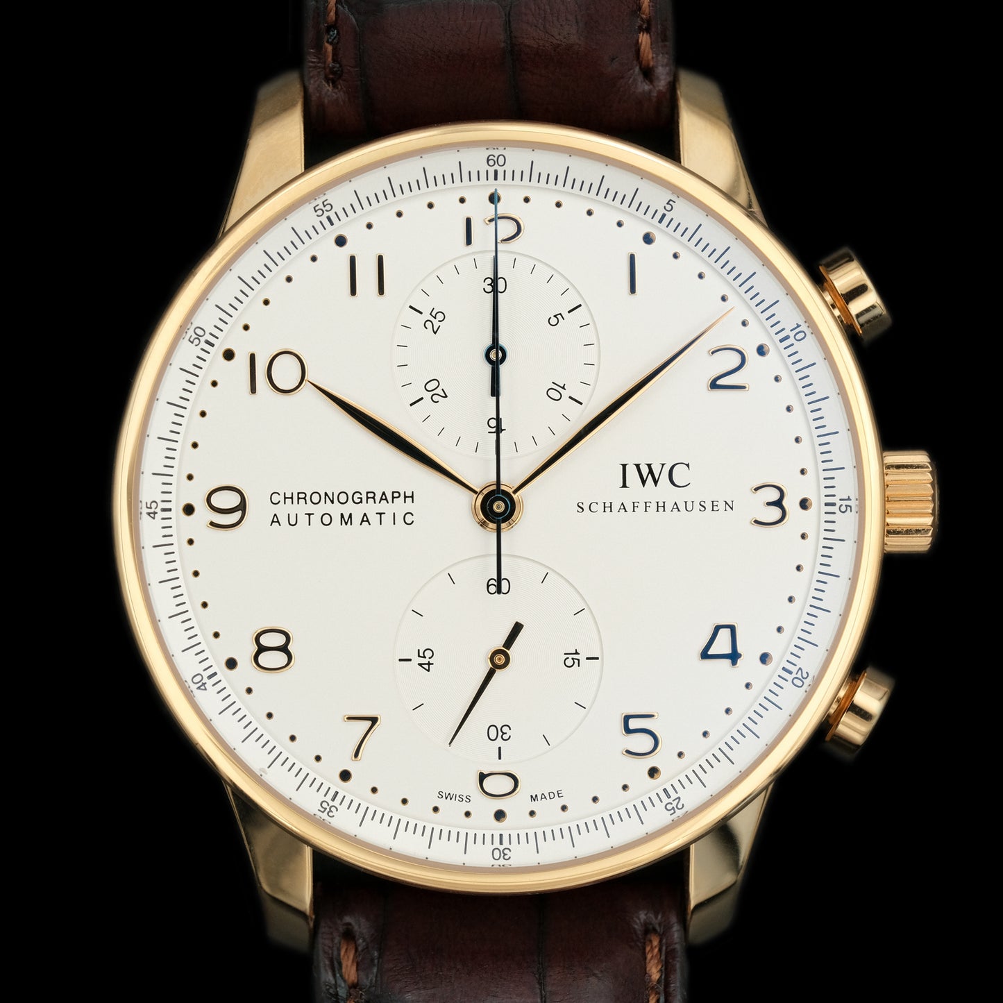 IWC Portugieser Chronograph 18k IW371480 Full-Set de 2022