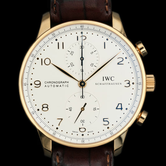 IWC Portugieser Chronograph 18k IW371480 Full-Set de 2022