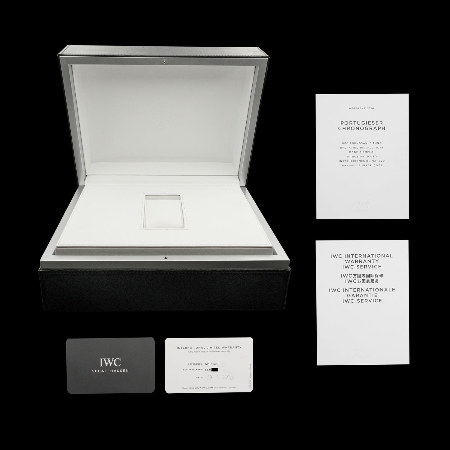 IWC Portugieser Chronograph 18k IW371480 Full-Set de 2022