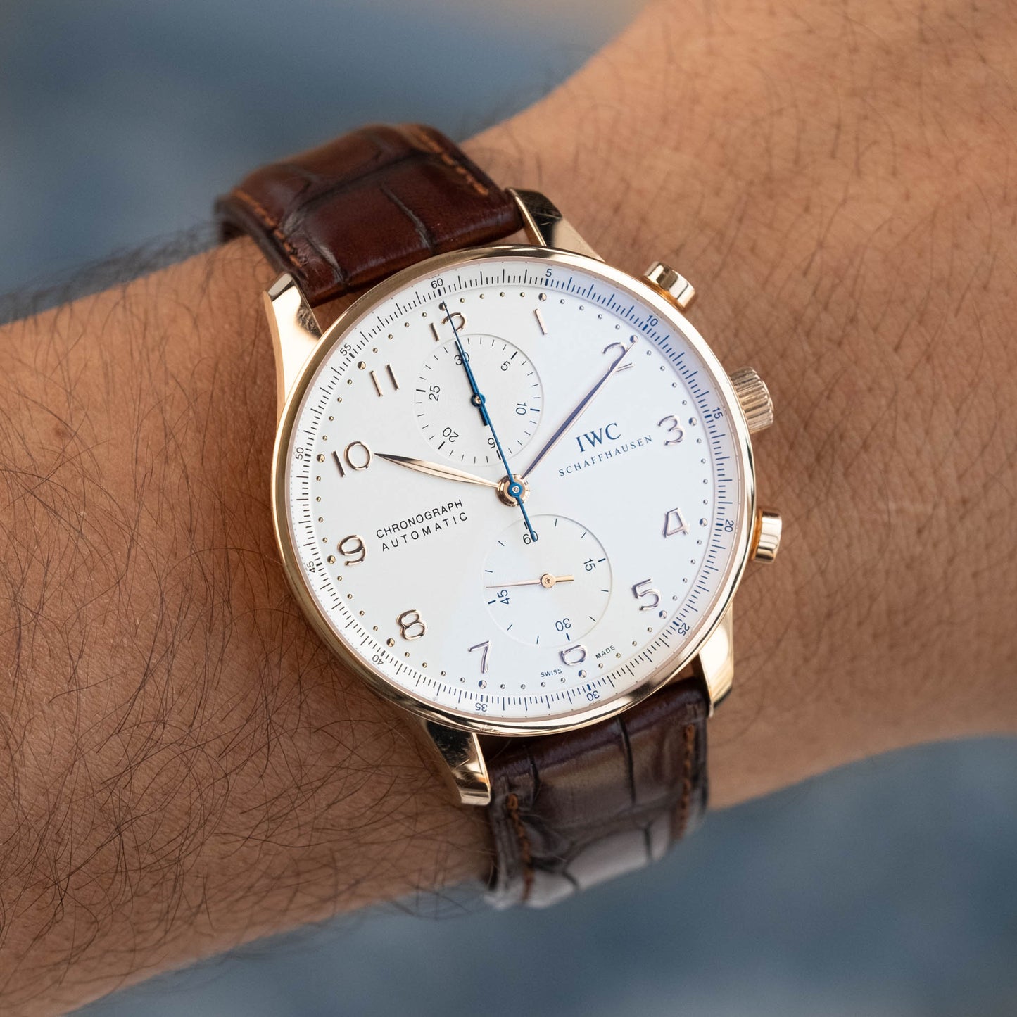 IWC Portugieser Chronograph 18k IW371480 Full-Set de 2022