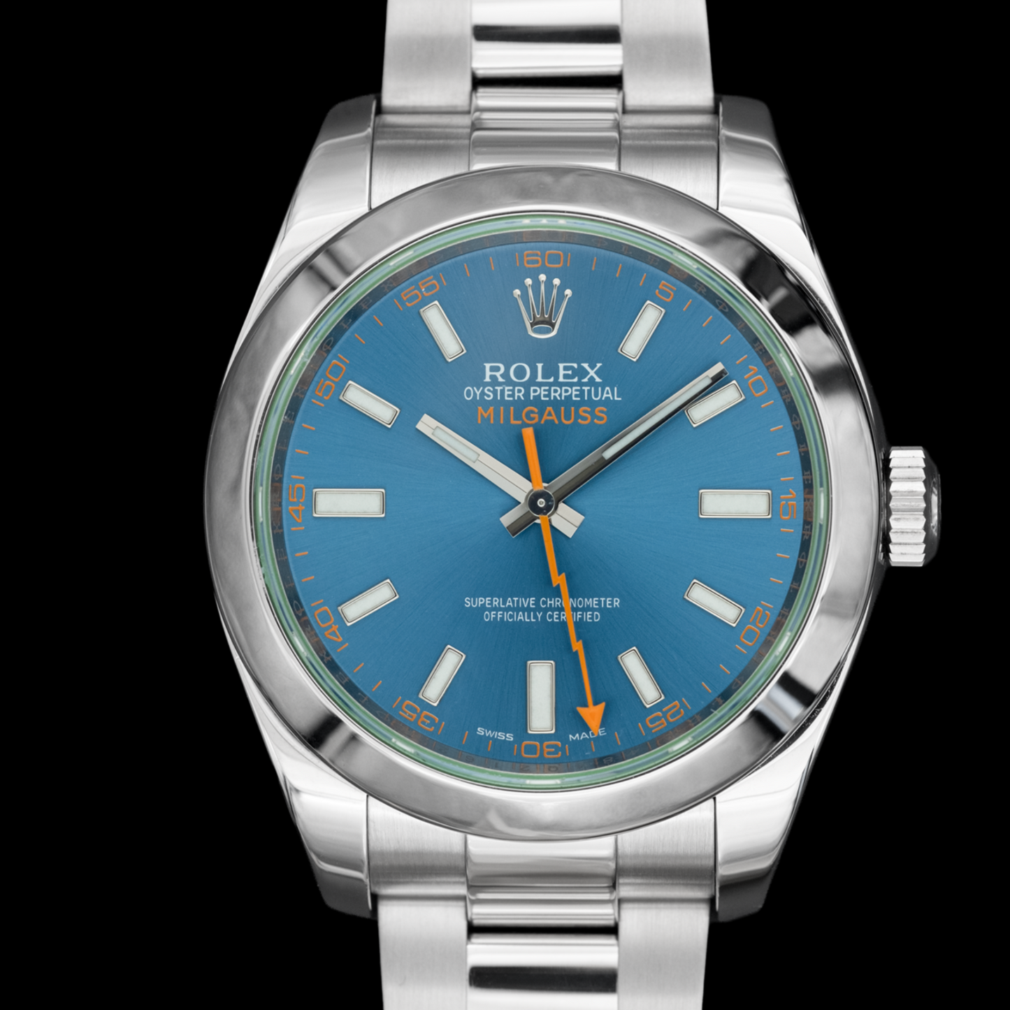Rolex Milgauss "Z Blue Dial" 40mm Ref. 116400GV de 2019