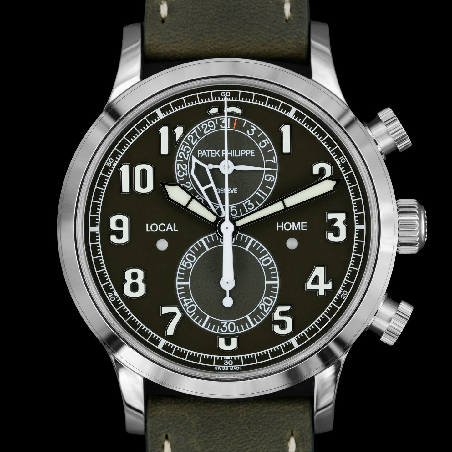 Patek Philippe Travel Time Chronograph 5924G-010 "Olive" NUEVO Full Set de 2025