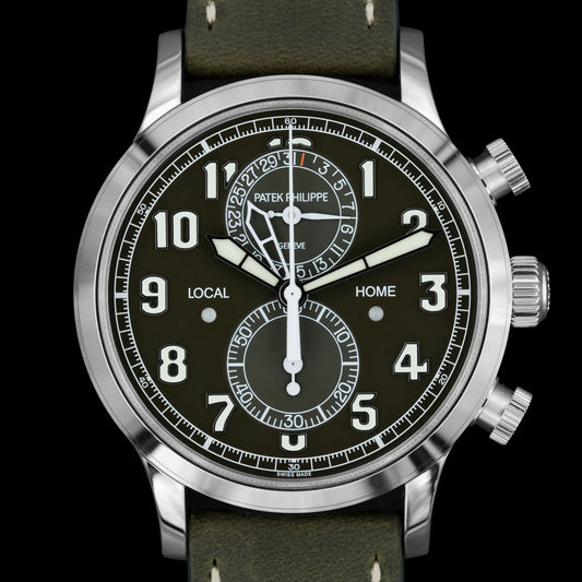 Patek Philippe Travel Time Chronograph 5924G-010 "Olive" NUEVO Full Set de 2025