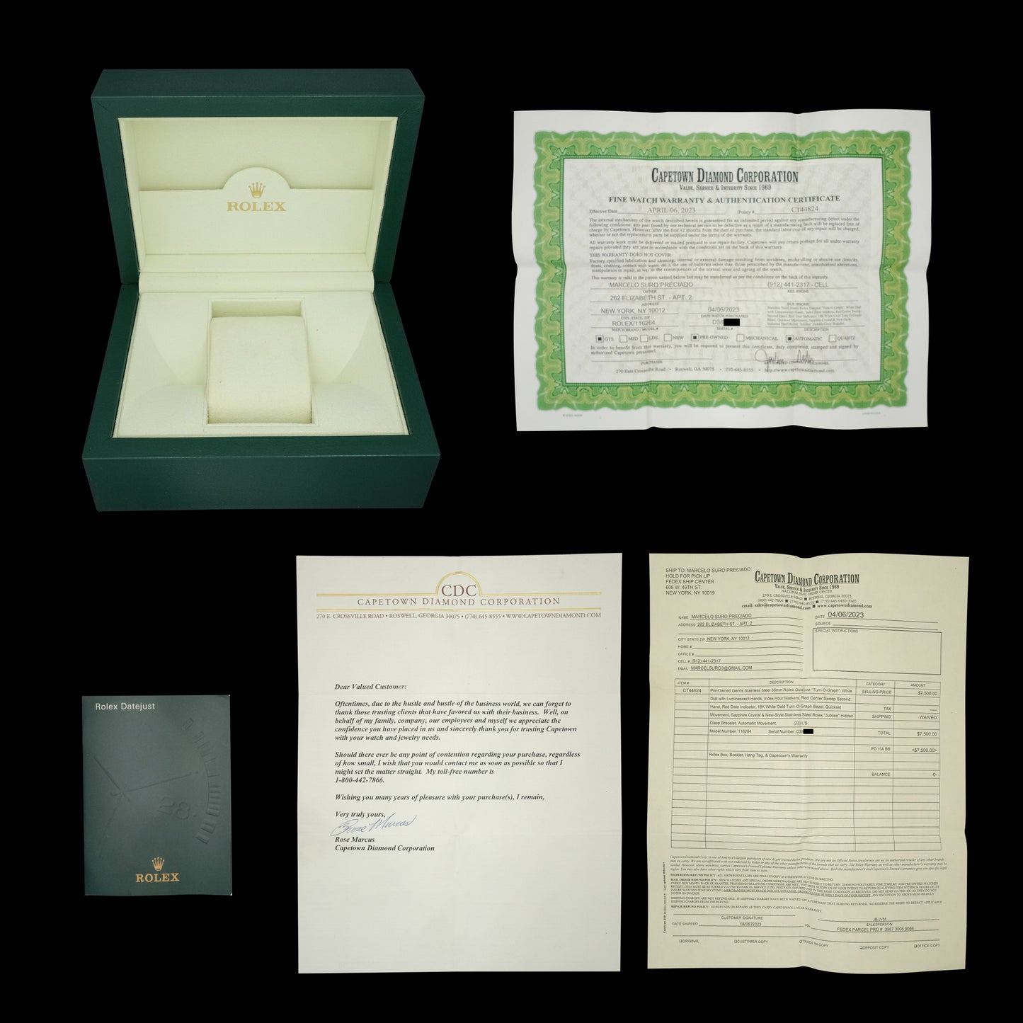 Rolex Datejust Turn-O-Graph 36mm 116264 Full-Set de 2006