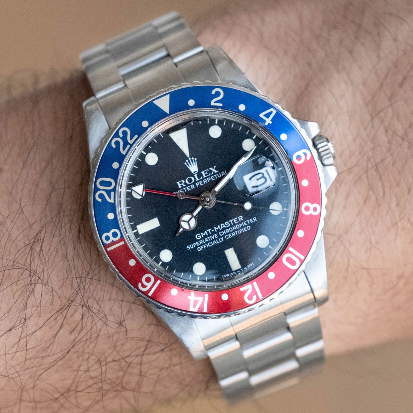 Rolex GMT Master II "Pepsi" ref.16750 de 1982