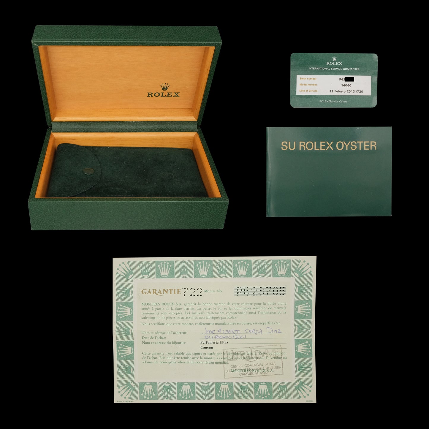 Rolex Submariner No-Date 14060 Full-Set de 2001