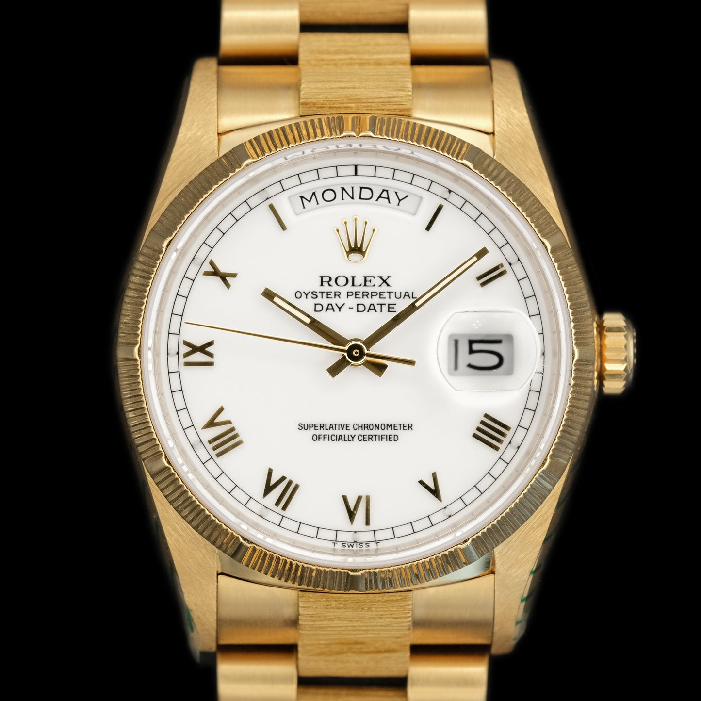 Rolex Day-Date "Bark" 18078 (Service Papers) de 1988