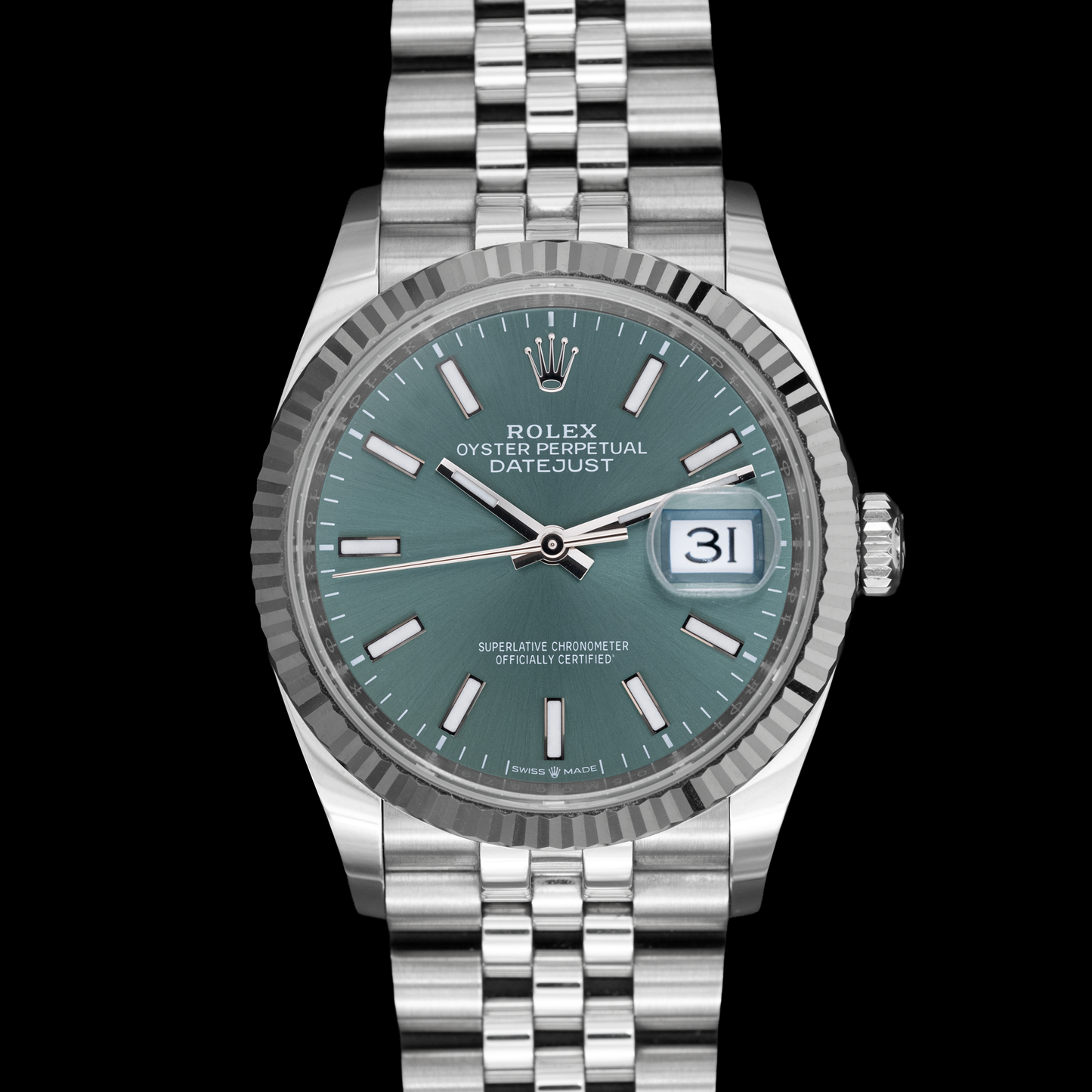 Rolex Datejust 36mm Green Dial Ref. 126234 Jubilee 2025 Full Set