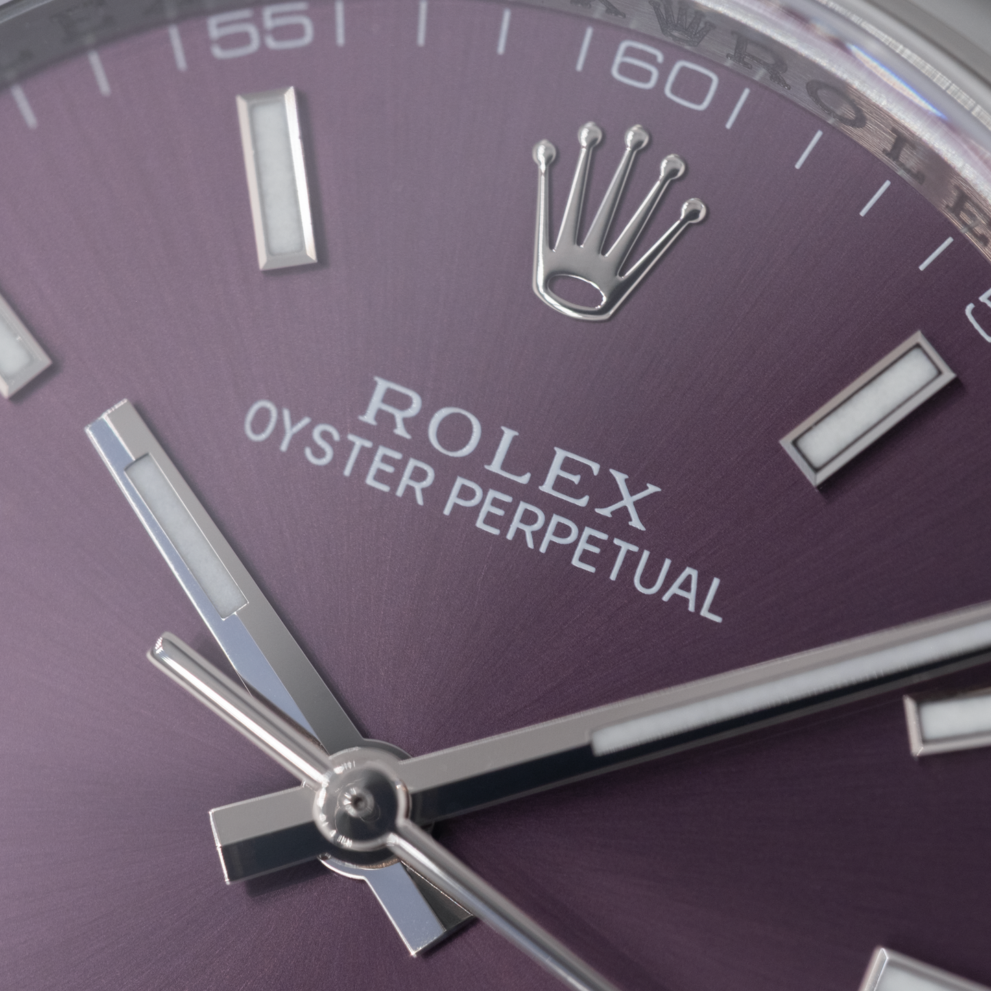 Rolex Oyster Perpetual Grape Purple Dial 36 mm Ref. 116000 Full Set de 2015